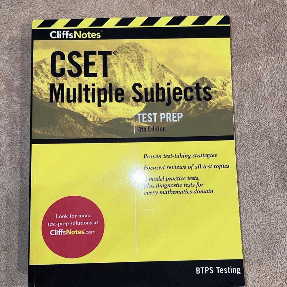 CSET Multiple Subject Test Prep Education Teacher NEW